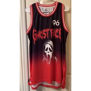 Ghost Face Horror Club Basketball Jersey Men's Medium 96 Scream Movie Bioworld